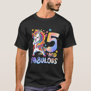 Kinder 5 Jahre alt Geschenke 5 und fabelhaft 5. Ge T-Shirt