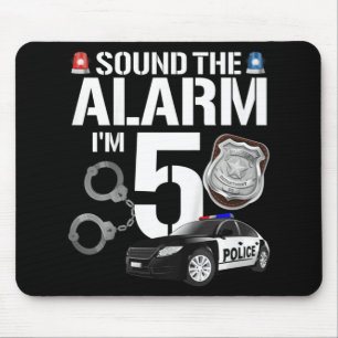 Kinder 5 Jahre alte Polizei Geburtstagsreferent Po Mousepad