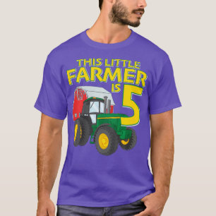 Kinder 5 Jahre alter grüner Bauernhof Traktor Gebu T-Shirt