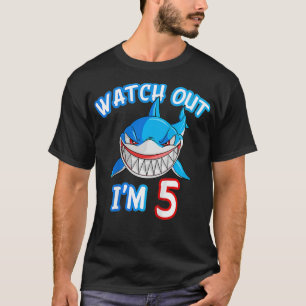 Kinder 5 Jahre alter Junge Ausschau Hai SHIRT 5. G