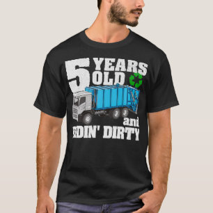 Kinder 5 Jahre alter Müllwagen Geburtstagsparty R T-Shirt