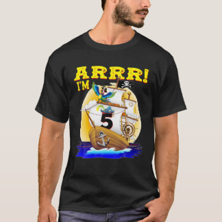 Kinder 5 Jahre alter Piratenschiff Piratenschiff A T-Shirt