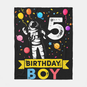 Kinder 5 Jahre Junge Astronaut 5. Geburtstag Junge Fleecedecke