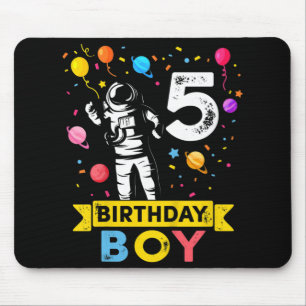 Kinder 5 Jahre Junge Astronaut 5. Geburtstag Junge Mousepad