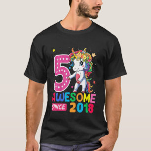 Kinder 5 Jahre Junge Teens Flossen Einhorn 5. T-Shirt