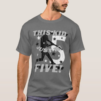 Kinder 5Geburtstag Baseball Handschuh Kinder 5 Jah T-Shirt