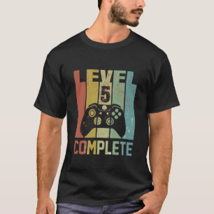 Kinder 5Geburtstag für Gamer 5 Jahre alt - Retro B T-Shirt