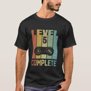 Kinder 5Geburtstag für Gamer 5 Jahre alt - Retro B T-Shirt