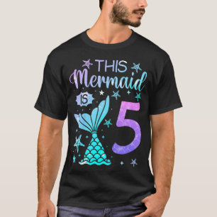 Kinder 5Geburtstags-Shirt Mädchen 5Jr 5 Jahre alt T-Shirt