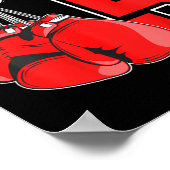 Kinder 5th Birthday Boxing Boxer Boxer 5 Jahre alt Poster (Ecke)