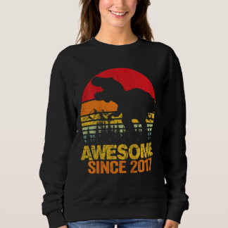 Kinder 5th Birthday Boy Dinosaurier Trex 5 Jahre a Sweatshirt