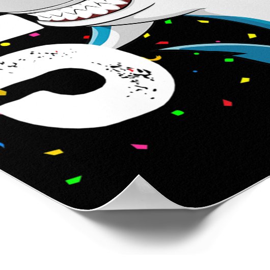 Kinder 5th Birthday Boy Shark Jaw - einige 5 Boys Poster (Ecke)