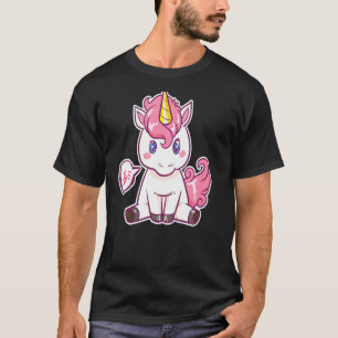 Kinder 5th Birthday Girls Unicorn T-Shirt