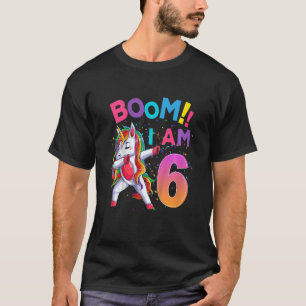 Kinder 66 Jahre alt Niedliches Einhorn, das 6. T-Shirt