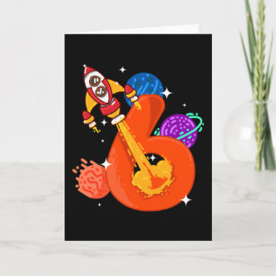 Kinder 6. 6-jährige Kinder zum Geburtstag Karte