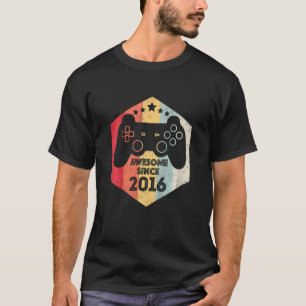 Kinder 6. Geburtstag 6 Jahre Junge Video Gamer Awe T-Shirt