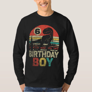 Kinder 6. Geburtstag Boy Dinosaurier Rex 6 Jahre a T-Shirt