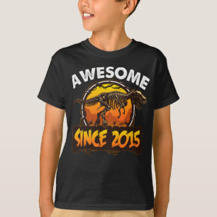 Kinder 6. Geburtstag Dinosaurier 6 Jahre Junge Pha T-Shirt