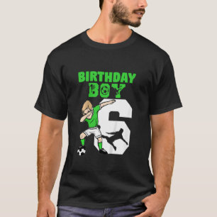 Kinder 6. Geburtstag Fußball 6 Jahre alter Fußball T-Shirt