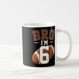 Kinder 6. Geburtstag Fußball Bro Ich bin 6 Jahre a Kaffeetasse