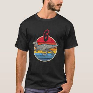 Kinder 6. Geburtstag I Velociraptor Mongoliensis I T-Shirt
