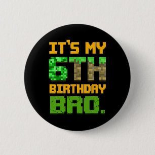 Kinder 6. Geburtstag Ich hab meinen 6. Geburtstag  Button