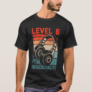 Kinder 6. Geburtstag Jungs Video Gamer Stufe 6 Unl T-Shirt