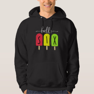 Kinder 6. Geburtstag Outfit Junge Sommer Eiscreme Hoodie