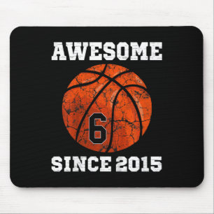 Kinder 6. Geburtstag Sketll Fan Geschenk 6 Jahre a Mousepad