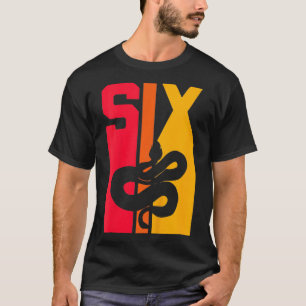 Kinder 6. Geburtstag Vintage Schlangenliebhaber Ha T-Shirt