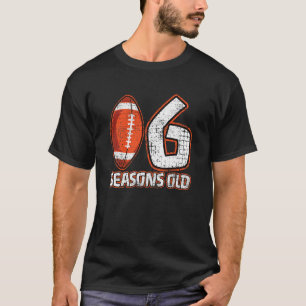 Kinder 6. Geburtstagsparty Football Boy 6 Jahre al T-Shirt