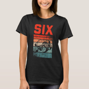 Kinder 6 Jahre alt 6. Geburtstag Monster Truck Boy T-Shirt