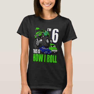 Kinder 6 Jahre alt 6. Geburtstag Monster Trucks Ju T-Shirt