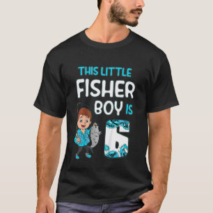 Kinder 6 Jahre alt Kleiner Fischerjunge Fischen Ki T-Shirt