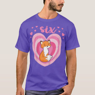 Kinder 6 Jahre alt Niedlich für Geburtstagskind 6. T-Shirt