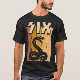 Kinder 6 Jahre alte Schlange Geburtstagskind Mädch T-Shirt