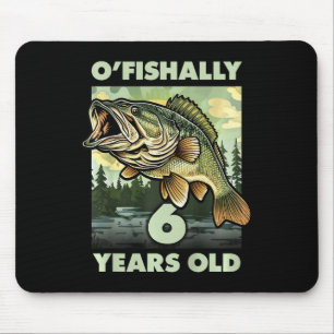 Kinder 6 Jahre alter Fischer O'fishally 6 Angeln 6 Mousepad