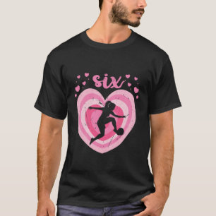 Kinder 6 Jahre alter Niedlicher Fußball Geburtstag T-Shirt