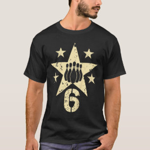 Kinder 6 Jahre Bowling Geburtstag 6 Jahre alt 6 Ja T-Shirt