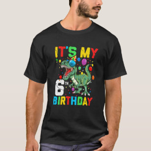 Kinder 6 Jahre Dinosaurier Es ist mein 6. Geburtst T-Shirt