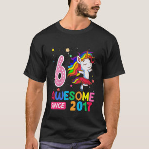 Kinder 6 Jahre Junge Teens Einhorn 6. Geburtstag T-Shirt