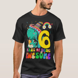 Kinder 6 Jahre Jungen Mädchen Niedlich Dinosaurier T-Shirt
