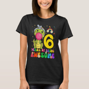 Kinder 6 Jahre Jungen Mädchen Niedlich Dinosaurier T-Shirt