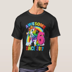 Kinder 6 Jahre Mädchen Teens Dabbing Einhorn 6. Ge T-Shirt