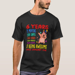 Kinder 6 Jahre Phantastisch 6. Geburtstag Kinder d T-Shirt