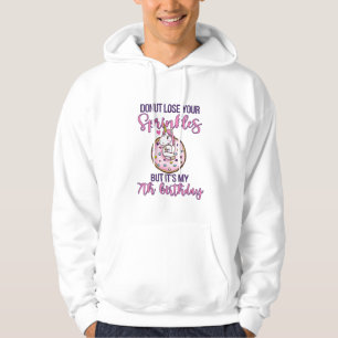 Kinder 7. Donut Geburtstagsfeier Einhorn Sieben Ja Hoodie