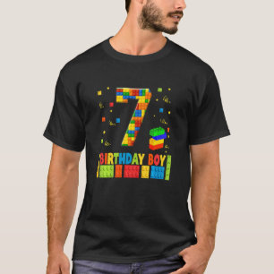 Kinder 7. Geburtstag 7 Jahre alt Gebäude Boys T-Shirt