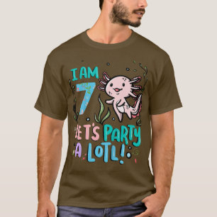 Kinder 7. Geburtstag AolotlI Am 7. Lass Party A Lo T-Shirt