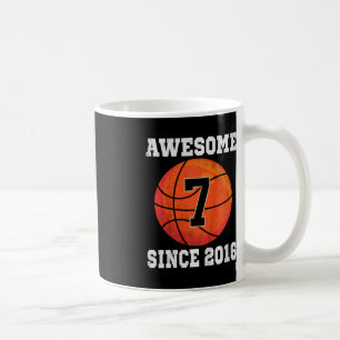 Kinder 7. Geburtstag Basketball Lover 7 Jahre alte Kaffeetasse