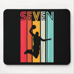 Kinder 7. Geburtstag Basketball Lover Geschenk 7 J Mousepad